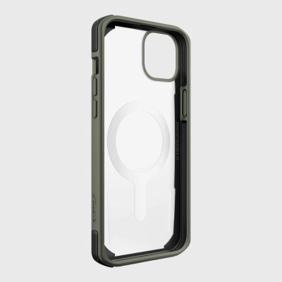 10. Raptic X-Doria Secure Case iPhone 14 Plus mit gepanzerter MagSafe-Hülle grün