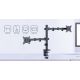 5. GEMBIRD Verstellbarer Schreibtischarm/Halterung für 2 Monitore 17-32 Zoll, VESA 100x100 mm, bis zu 9 kg