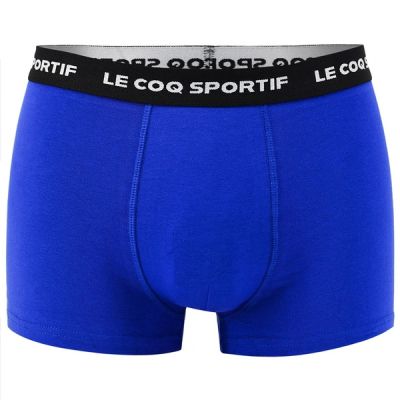 4. Le Coq Sportif Herren-Boxershorts, 3er-Pack, rot, grau, marineblau