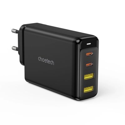 2. Choetech Ladegerät GaN 140W 4 Ports (2x USB C, 2x USB) schwarz (PD6005)