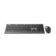 2. GEMBIRD Kabelloses Tastatur- und Maus-Set mit Dual-Modus, 2,4 GHz + Bluetooth, schlank, US-Layout, Schwarz