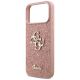 6. Guess Fixed Glitter Big 4G Case für iPhone 17 Pro Max - Rosa