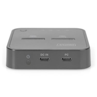 2. DIGITUS M.2 NVME SSD-Dockingstation mit Offline-Klonfunktion, USB-C, Schwarz DA-71545