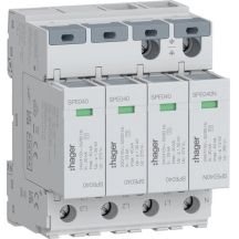 SPD Überspannungsableiter T2 4P 3+1 TN-S/TT Netzwerk In=20kA Up?1,35kV SPE440 Hager