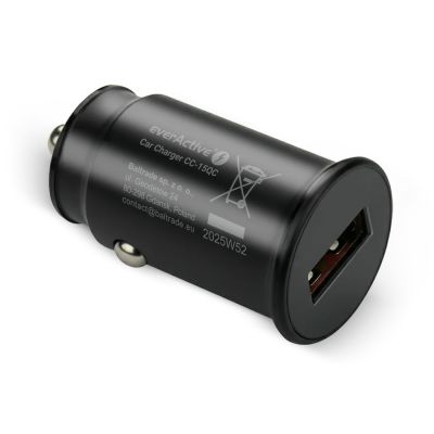 6. EVERACTIVE KFZ-LADEGERÄT 1 x USB SCHWARZ + KABEL CC-15QC