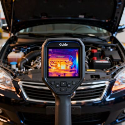 9. GUIDE SENSMART Wärmebildkamera 256 x 192 PX, SUPERIR-Technologie, 3,5"-Display, 12 Stunden Akkulaufzeit, tragbar und zuverlässig E3
