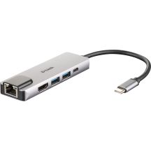 D-Link DUB-M520 Adapter – Kabelgebunden – Thunderbolt 3 – 60 W – 10/100/1000 Mbit/s – IEEE 802.3 – IEEE 802.3ab – IEEE 802.3az – IEEE 802.3u – IEEE 802.3x – Aluminium