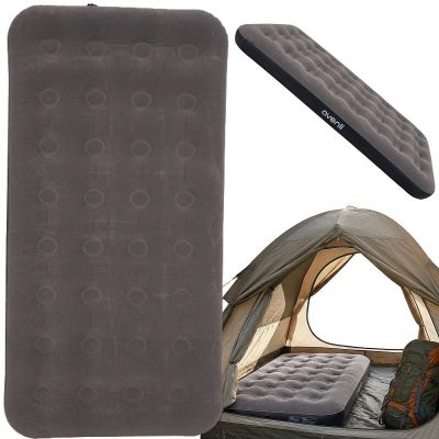 Beflockte Matratze für 1 Person, Grau, 191 x 99 x 22 cm, 24638