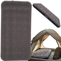 Beflockte Matratze für 1 Person, Grau, 191 x 99 x 22 cm, 24638