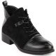 21. Damen-Wildleder-Stiefeletten, gefüttert, schwarz M.Daszyński MR2458-7