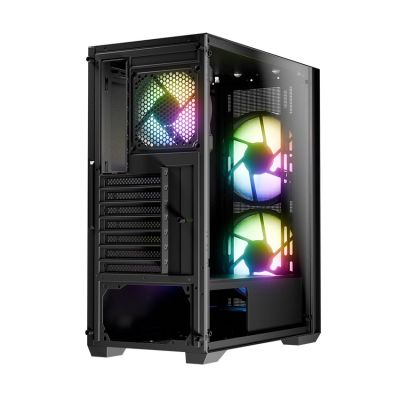 9. LC-Power LC-717B-ON Midi-Tower-Computer-Sicherheitshalterungen Weiß