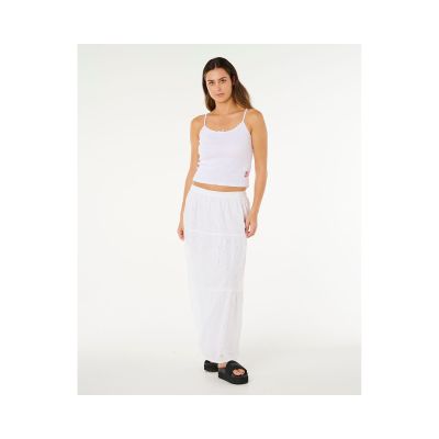 4. RIP CURL Oasis Broderie Maxirock Damen Weiß