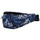2. Gürteltasche L2024 marineblaue Blumen SEMI LINE