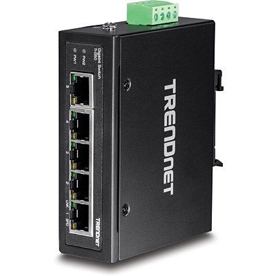 3. TRENDnet Industrie Switch 5 Port Gbit IP30 DIN-Schiene Metall