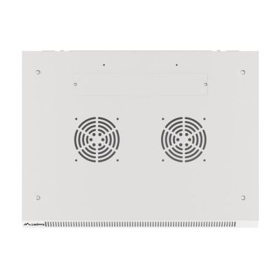 6. LANBERG Wandregal 19" 6HE 600x450 Metalltür Grau (Bausatz) WF01-6406-00S