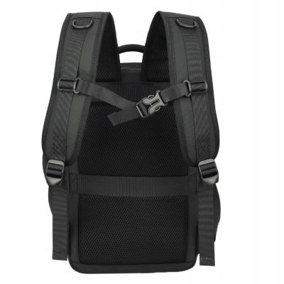 9. NOVEEN CTB500 Schwarzer Kabinen-Reiserucksack 40x20x25 mit Pumpe