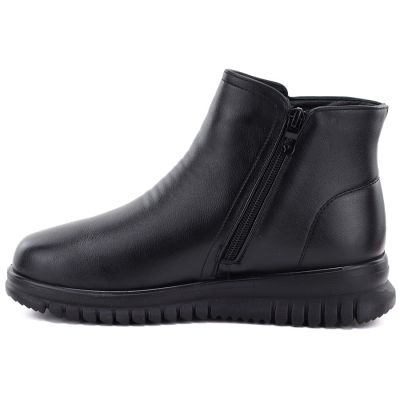 3. Bequeme Damen-Ankle-Boots mit Keilabsatz, schwarz, Potocki PT16398