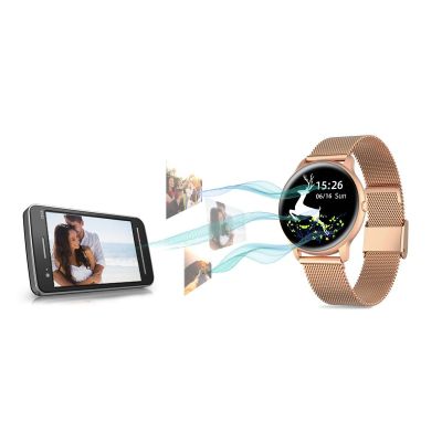12. G.Rossi SW015-4 Damen-Smartwatch Roségold