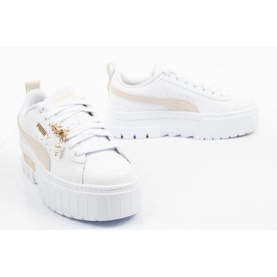 8. Puma Mayze Coquette Damen-Sneaker, weiße Plateau-Sportschuhe