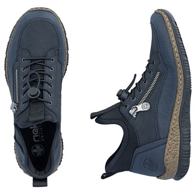 5. Rieker N32G3-14 bequeme, marineblaue, wasserdichte Damenschuhe