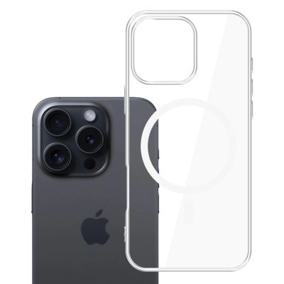 15. 3mk Clear MagCase Hülle für Apple iPhone 16 Pro – transparent