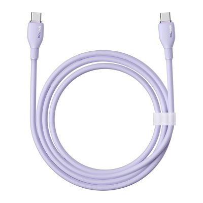 5. Baseus Pudding 100W USB-C - USB-C Kabel 2m - Lila
