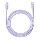 5. Baseus Pudding 100W USB-C - USB-C Kabel 2m - Lila