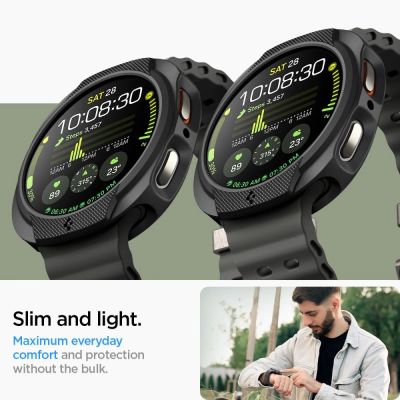 11. Spigen Liquid Air Case für Samsung Galaxy Watch 8 44 mm – Mattschwarz