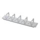 19" 2U Kabelorganizer, 5x Stahlhalterungen, 85x60 mm, grau