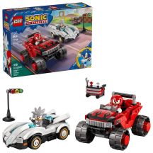 LEGO Sonic the Hedgehog 77118 – Silver im Auto gegen Knuckles im Monstertruck