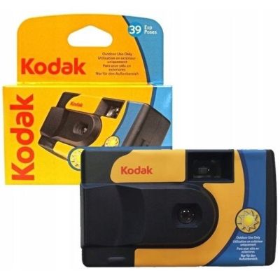 Kodak DAYLIGHT Einwegkamera mit Farbfilm, 39 Aufnahmen. Kein eingebauter Blitz. Analoge Fotografie.