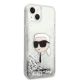 4. Karl Lagerfeld KLHCP14MLNKHCH iPhone 14 Plus 6,7" Silber/Silber Hardcase Glitter Karl Head