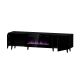 3. PAFOS EF TV-Schrank mit Elektrokamin 180x42x49 schwarz matt
