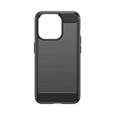 2. Flexible Carbon-Musterhülle für iPhone 15 Pro Carbon Case – Schwarz