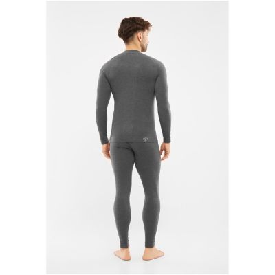 VIKING Tende Herren Langarm-Unterwäsche PrimaLoft Kaschmir Grau XXXL