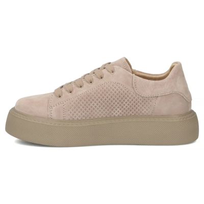 3. Damen-Lederschuhe, Sneaker, beige, Filippo DP7502/26