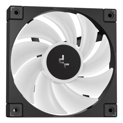 10. DeepCool MYSTIQUE 360 ARGB All-in-One-Flüssigkeitskühler für Prozessoren, 12 cm, Schwarz, 1 Stück.