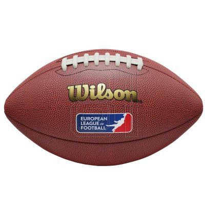 2. Wilson European League Mini-Replik-Ball WF4013801XB Braun 6