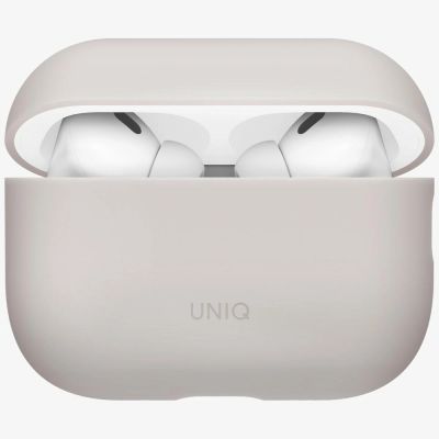 3. Uniq Lino Silikonhülle für AirPods Pro – Beige