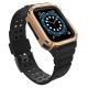 Schutzarmband für Apple Watch 42/44/45 mm Panzergehäuse-Armband - Schwarz, Roségold
