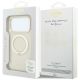 8. Guess Ring Stand 360 Grained Classic Logo MagSafe Hülle für iPhone 18 Pro Max / 17 Pro Max - beige