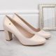 11. Sergio Leone W SK193B Pumps mit beigefarbenem Perlenabsatz 