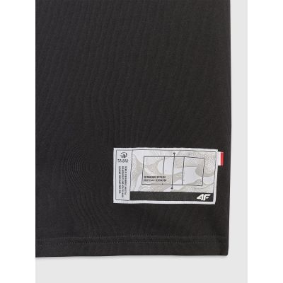 6. Herren-T-Shirt mit Volleyball-Print, Größe 4F 4FRAW25TTSHM3319-20S