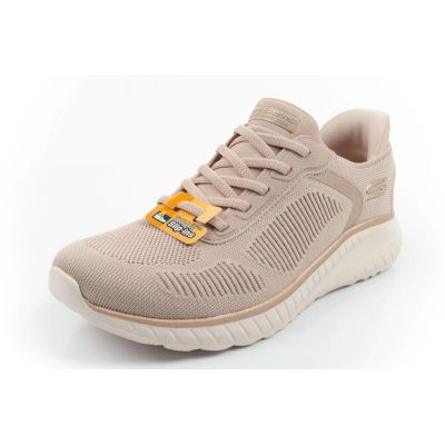 3. Skechers Bobs Squad Chaos Slip-Ins Damen-Sportschuhe Beige