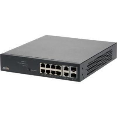 2. Axis 01191-002 Netzwerk-Switch, Managed Gigabit Ethernet (10/100/1000), PoE-Unterstützung, Schwarz