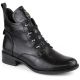 17. Jezzi W JEZ412A isolierte flache Stiefeletten, schwarz