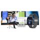 19. Smartwatch Gravity GT15-4 mit blauem Silikonarmband + Titanarmband