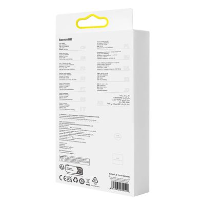 8. Baseus Explorer 100W USB-A-auf-USB-C-Kabel mit intelligentem Temperatursensor, 1 m – Lila