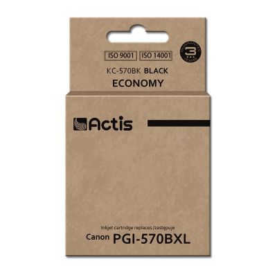 Actis KC-570BK Tinte (ersetzt Canon PGI-570BK; Standard; 22 ml; schwarz)