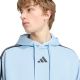 4. Herren-Sweatshirt adidas Essentials 3-Stripes Fleece Hoodie hellblau KY4170